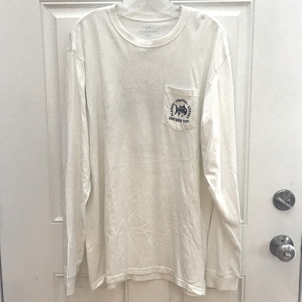 SOUTHERN TIDE Classic Coastal Spooky Glow-in-the-Dark Long Sleeve T-Shirt - Picture 5 of 14